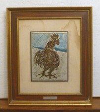 Bruno Cassinari - "L'alba" Incisione su lastra d'argento Firmato e Certificato.