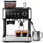 2- Cup Silver/Brushed Stainless Steel All in One 15 Bar Espresso Machine with Gr