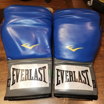 Everlast Boxing Sparring Gloves Training Ever Fresh Adult 12 oz blue EverFresh