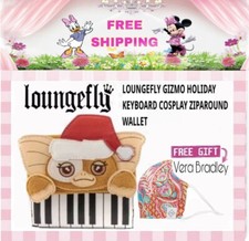 Loungefly Gremlins Gizmo Navidad Santa Sombrero Loungefly Cartera + Máscara Vera Bradley