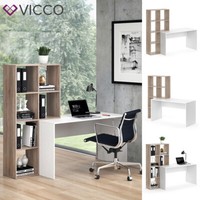 Schreibtisch Mit Regal Raumteiler Computertisch Arbeitstisch Mara Sonoma Vicco