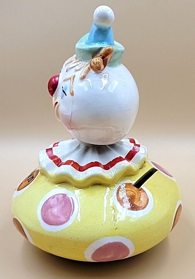 Vintage Holt Howard The Coin Clown Bobbing Bank 1958 Ceramic