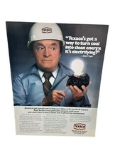 1981 Texaco Bob Hope Vintage Print Ad Coal Gasification Clean Energy Humor