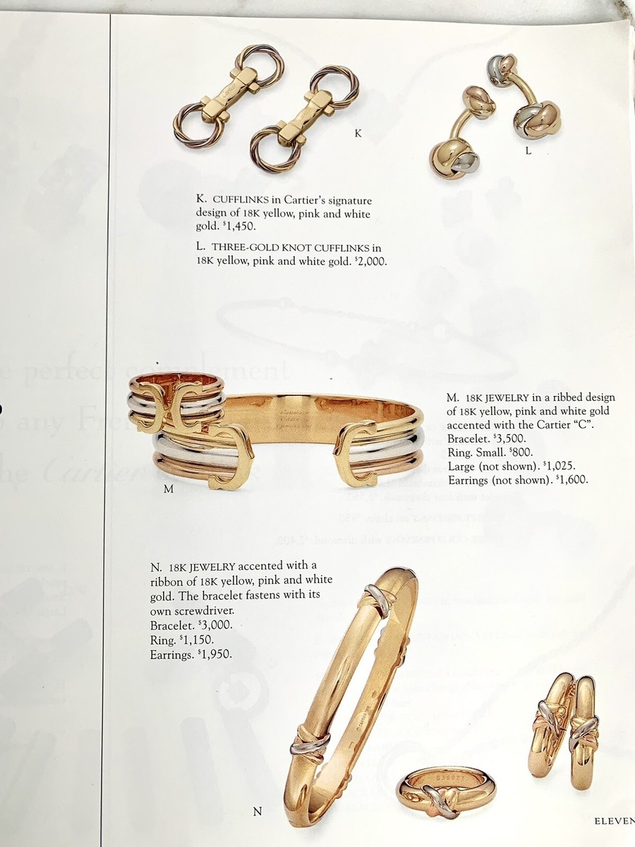 CARTIER VINTAGE 1998 CATALOGUE PRICING COMPLETE COLLECTOR BOOK