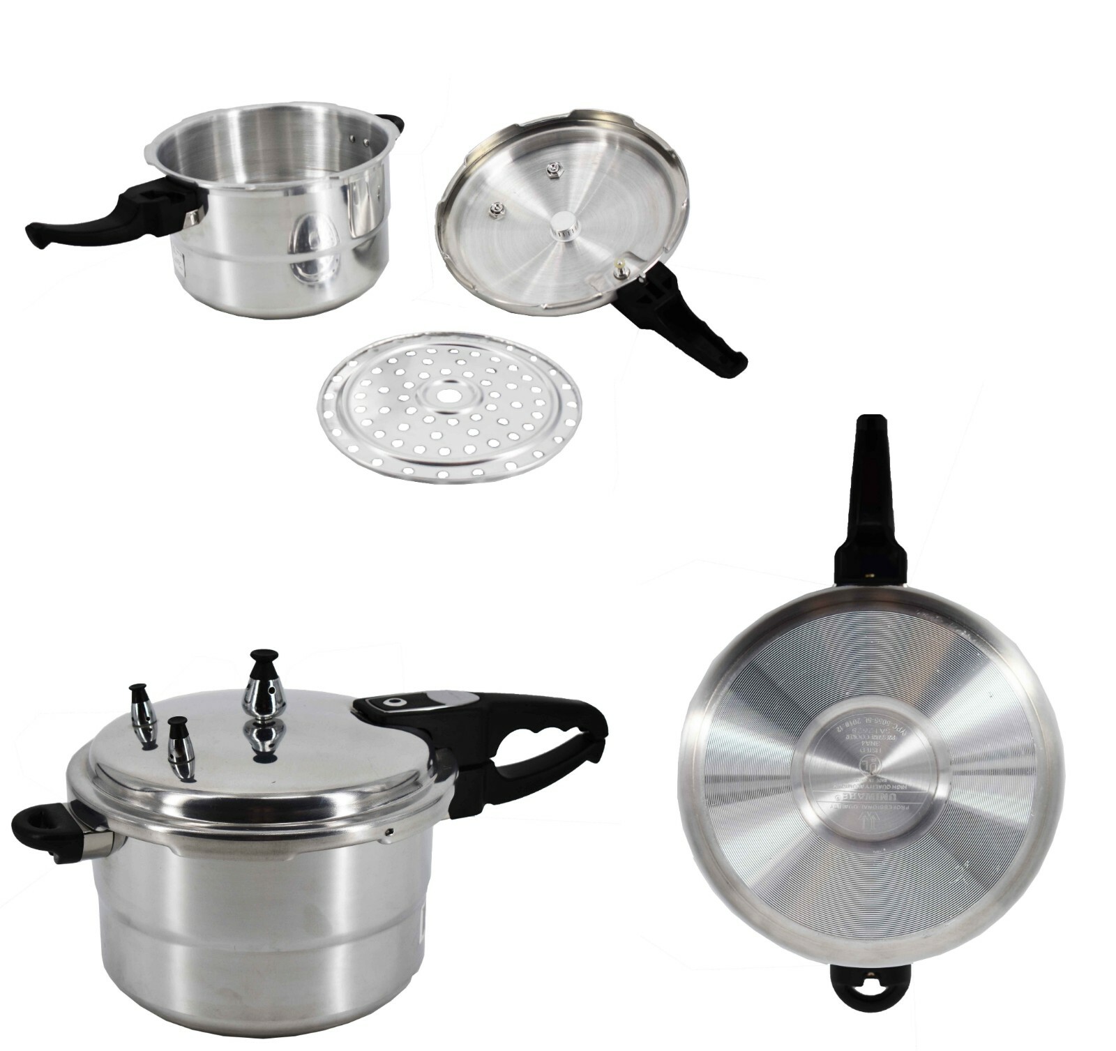 Aluminum Alloy Polished Pressure Pot With Steamer Sheet - Temu