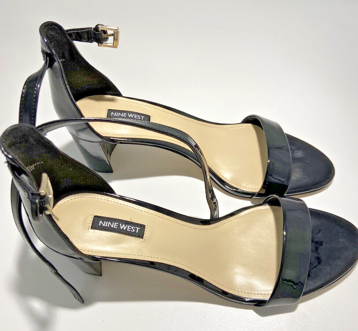 Nine West Pruce 3 Ankle Strap Sandals Women s Size 11 M Black NEW MSRP 84