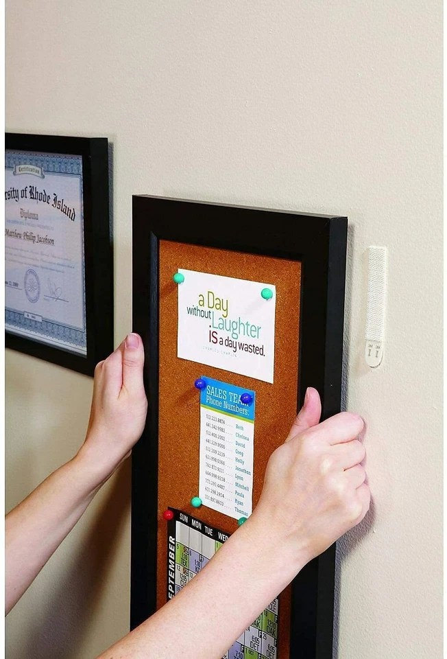 Tiras para colgar cuadros 3M Command 34 pares 68 tiras grandes sostienen 16 libras Foto 4 de 4