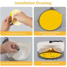 20-Pack 7" Sticky Glue Boards Refill for Indoor Insect Trap and Mosquito Control