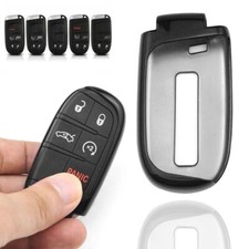 1x Black Remote Smart Key Fob Shell Cover Case For Jeep Chrysler Dodge 2011-up