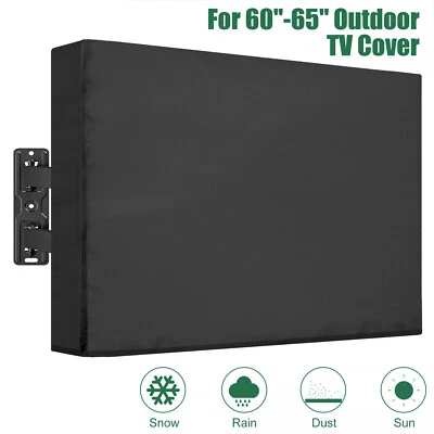 NSIOUTLET 60-65 inch Outdoor TV Cover Fitted Waterproof Weatherproof Television Protector