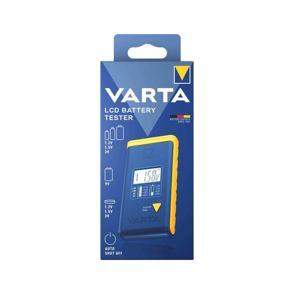 Varta Batterietester Lcd 893 - FüR Aa Aaa Baby C Mono D 9V Block Knopfzellen-image