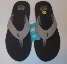 Reef Mens Size 8 Element TQT Taupe Thong Sandals Fiip Flops New Bottle Opener