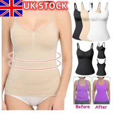 Women Shapewear Underwear Camisole Bra Tank Top Vest Body Shaper Tummy Control
