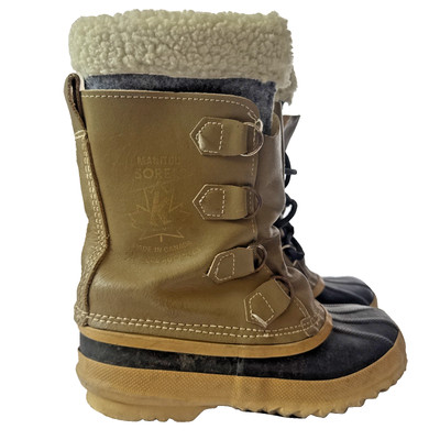 Sorel Women's Manitou Winter Boots Ducks Size 8.5 Wool Liners Waterproof