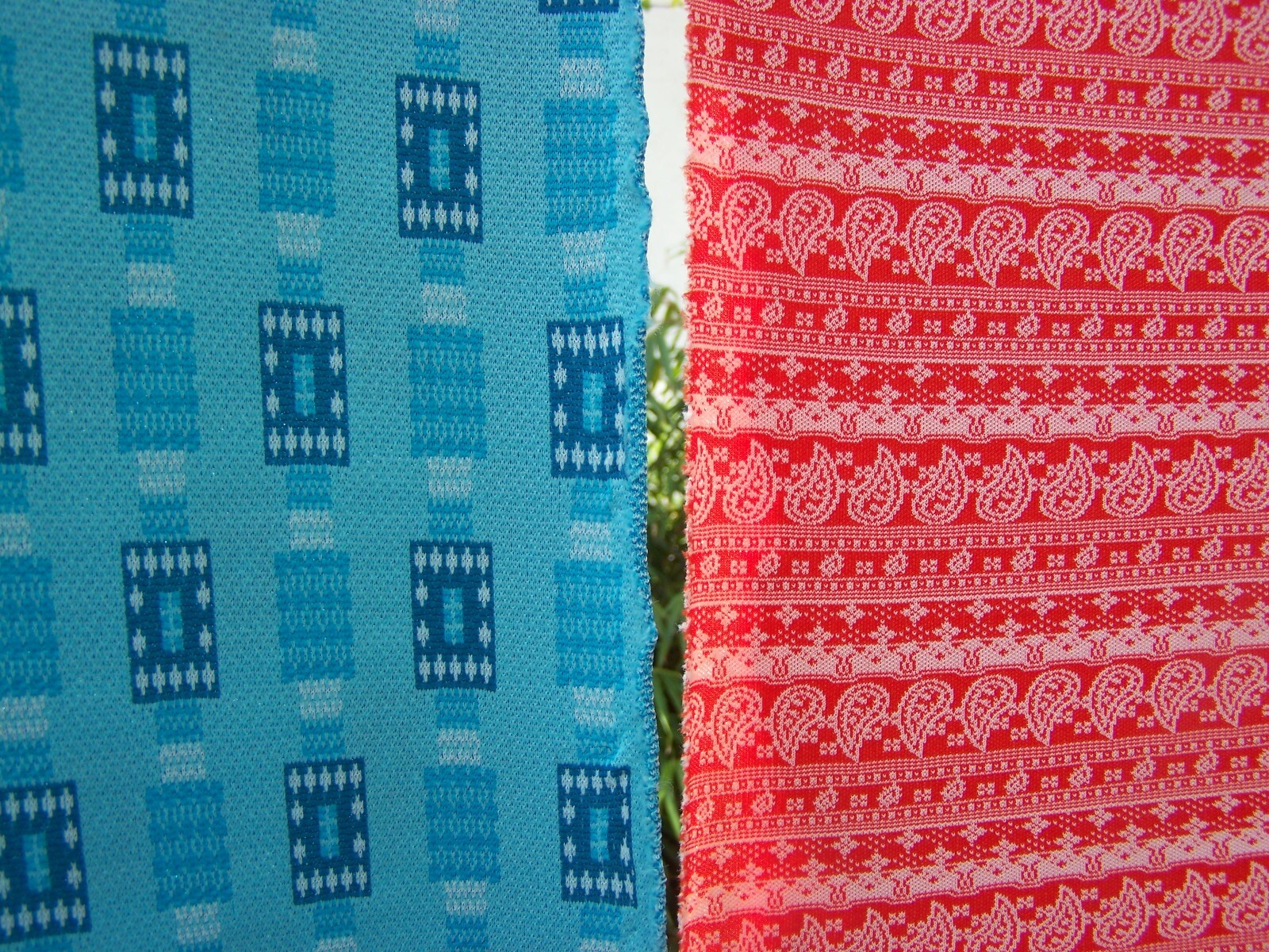 Stoff Vintage 2 x XXL - 160 cm x 260 cm und 160 cm x 250 cm orginal 70er Jahre