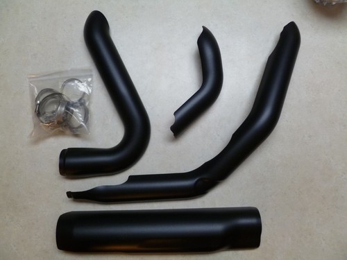 Harley Davidson Exhaust Heat Shield Set Black Satin Original 17-later Touring