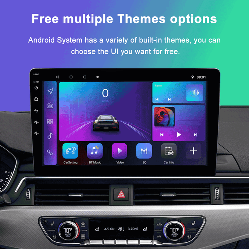 For Apple Carplay For Fiat 500 2007-2015 Car Radio Android 12.0 GPS BT WIFI RDS - Picture 13 of 20