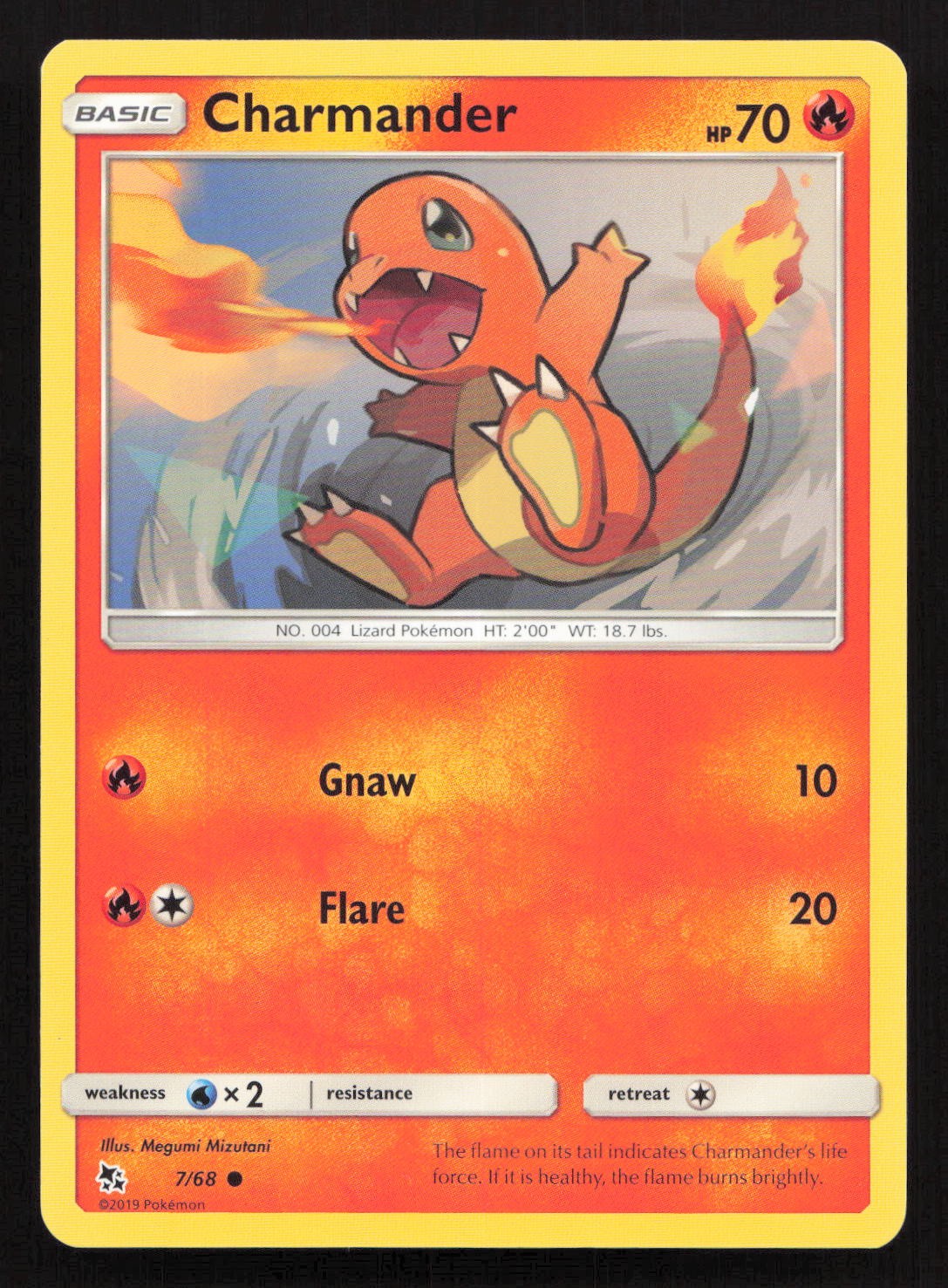 Charmander Common Hidden Fates 7/68 NM