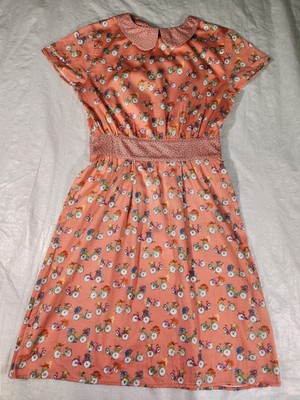 Blugirl Folies Dress Size 4 US Sundress Bicycle Pink Velmar Spa Authentic 