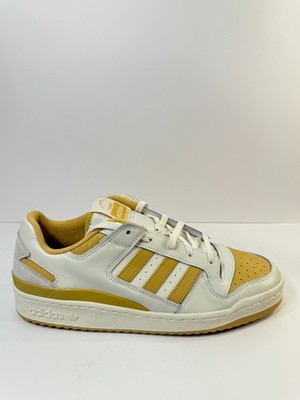 01584 Adidas Mens Forum Low CL Yellow/White-US 13