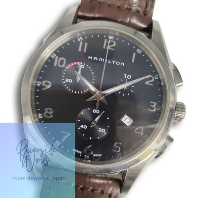 HAMILTON Jazzmaster Thin Line Chronograph Quarz Herren Uhrenarmband BAMBI