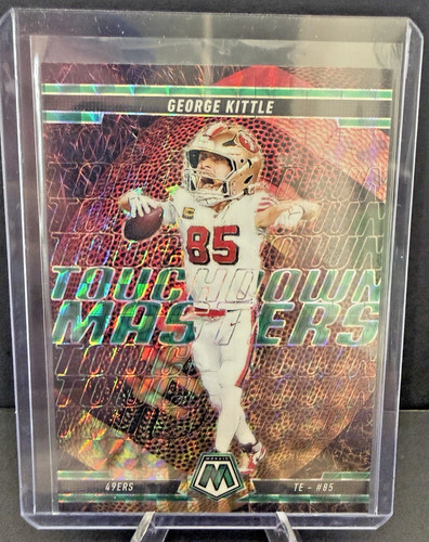 2025 Panini Mosaic #14 Touchdown Masters George Kittle Green Mosaic Prizm 49ers