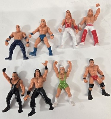 WWE Micro Aggression 2'' Mini Action Figure Lot Of 8