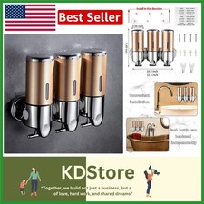 Multi-Function 3-in-1 Wall-Mount Shower Dispenser  Organizer