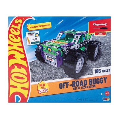 Hot Wheels Metal Tech Racers Off-Road Buggy Building Set 195