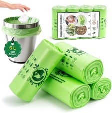 Small Trash Bags 1.2 Gallon, 120 Count Bathroom Garbage Bags, Compost Bin Liners