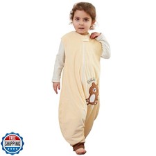 BETTERFUN Toddler Sleeping Sack with Feet 5-6T Baby Sleeveless Sleeping Bag f