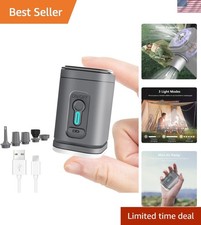 Portable Air Pump for Inflatables, Mini Electric Rechargeable Inflate Deflate...