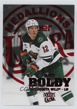 2023-24 Upper Deck Fleer Ultra Medallions Ruby Red 34/50 Matt Boldy #M-36 0me2