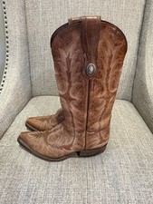 Corral Women's Picasso Cognac Cowgirl Boot Snip Toe Cognac G1923 Sz 7.5