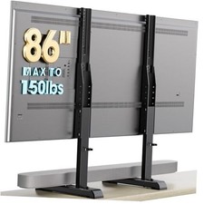 Table Top TV Stand with Height Adjustable TV Legs Replacement for Most 37-86 