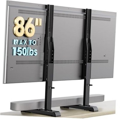  Table Top TV Stand with Height Adjustable TV Legs Replacement for Most 37-86 