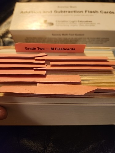 Christian Light Math flash cards addition subtraction - Imagen 2 de 3