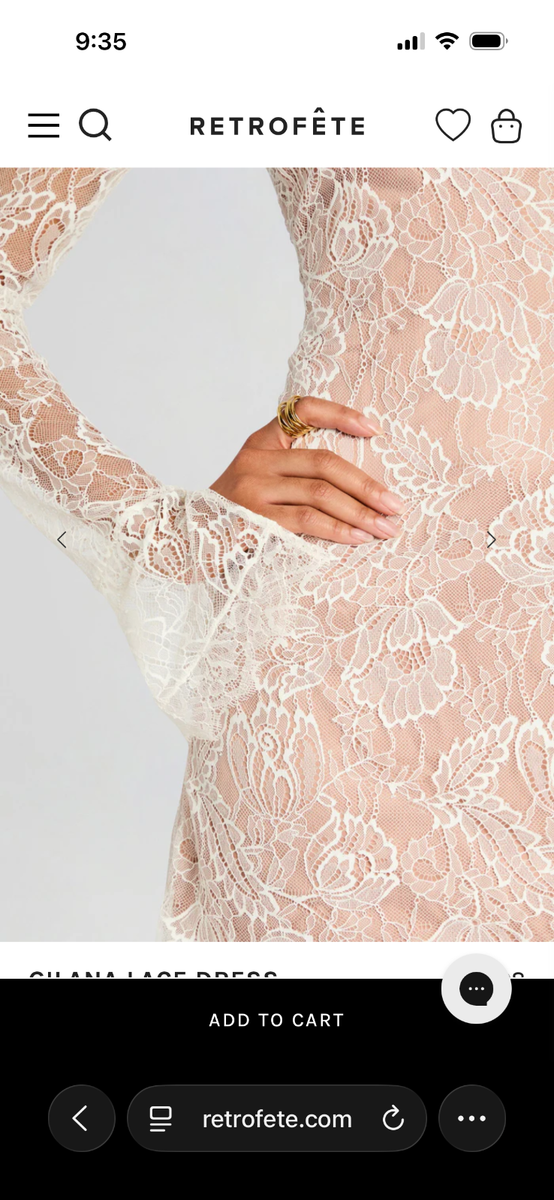 retrofete dress Gilana Lace Long Sleeve Dress Size small New with Tags |  eBay