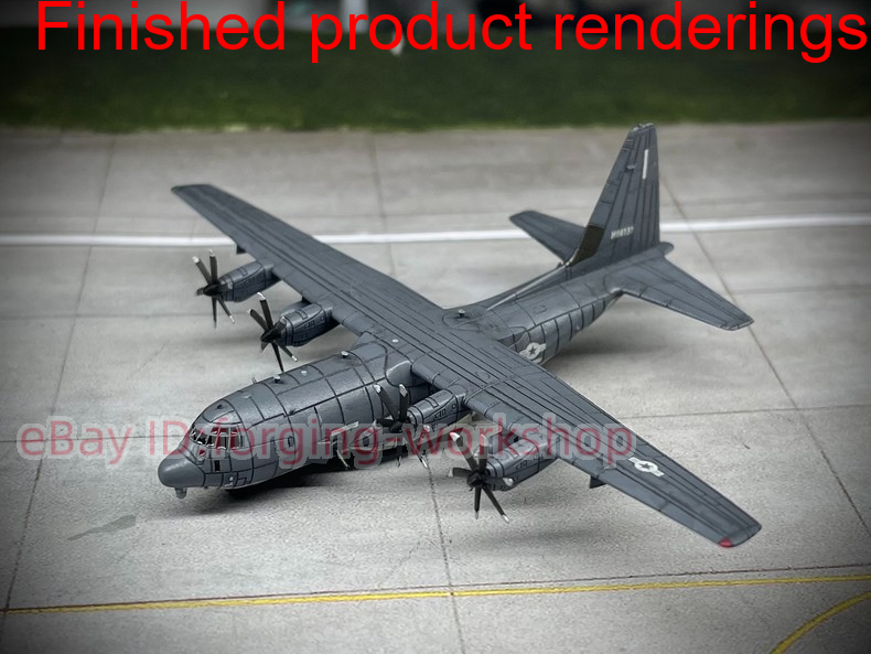 3D Printed 1/350/400/700 American AC130 attack aircraft Unpainted