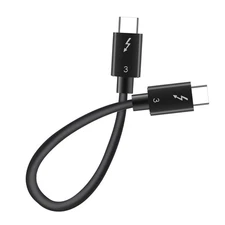 Thunderbolt 3 Cable 0.5m 40Gbps 100W 5K 4K Display TB3 Male to Male USB-C USB 3