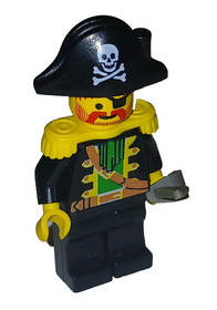 LEGO Minifigure Pirate Ship Captain Red Beard W/Sword Vintage