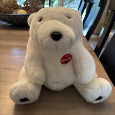 1993 Coca-Cola Polar Bear Plush Toy 370 With Tag 11"