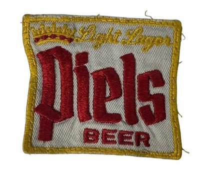 VINTAGE PIELS Light Lager BEER Distributor UNIFORM HAT PATCH Original Breweriana