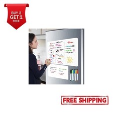 A3+A4 Magnetic Dry Erase Board Fridge Markers WhiteBoard Sheet Kitchen Erasable