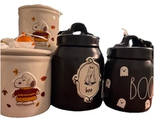 Rae Dunn Jar/Canister FALL & HALLOWEEN 2025. Ships Next Day. Cute