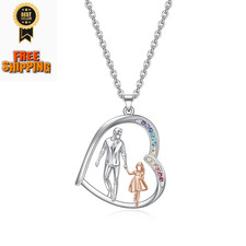 Nobbler To My Daughter Necklace from Dad Daddy Father-Daughter Normal, silver