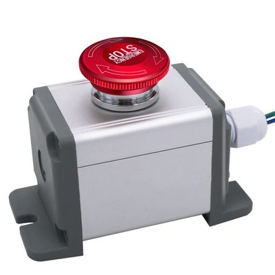 mxuteuk 22mm Stainless Steel Metal Latching Emergency Stop Push button A