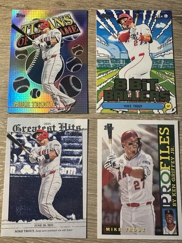 2026 Topps Series 1 - MIKE TROUT LOT - Los Angeles Angels - X3 Cards READ