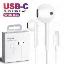 OEM USB-C EarPods Earphones for iPhone 16 15 14 13 11 12 Pro Max 3.5MM