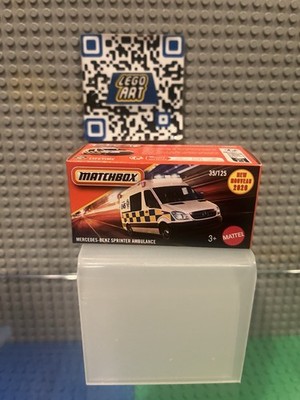 2026 MATCHBOX WHITE MERCEDES-BENZ SPRINTER AMBULANCE POWER BOX 35/125